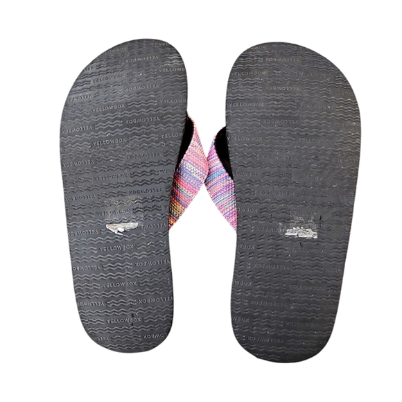 Yellow Box Multicolor Striped Sandals - Picture 2 of 2